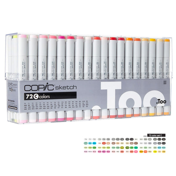 Copic Sketch Marker Pen Set - 72 C Colours