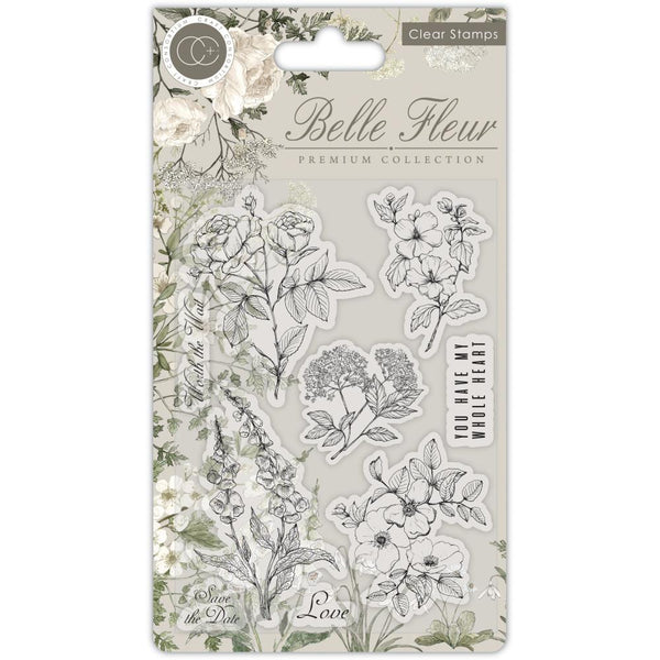 Craft Consortium A5 Clear Stamps - Belle Fleur