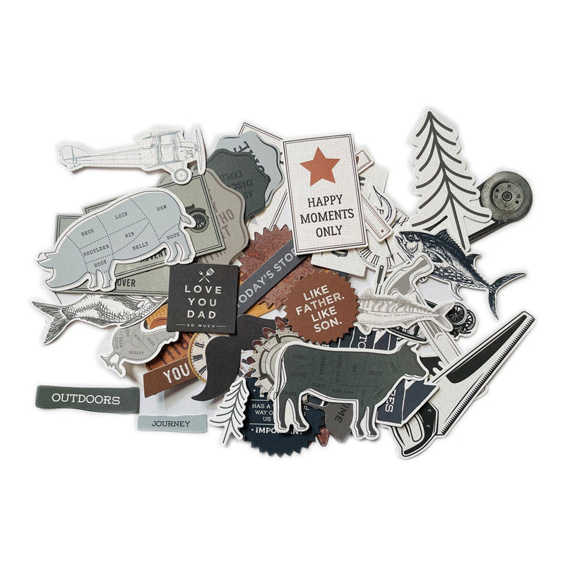 Kaisercraft Collectables Cardstock Die-Cuts 47 Pieces - Everyday Hero*