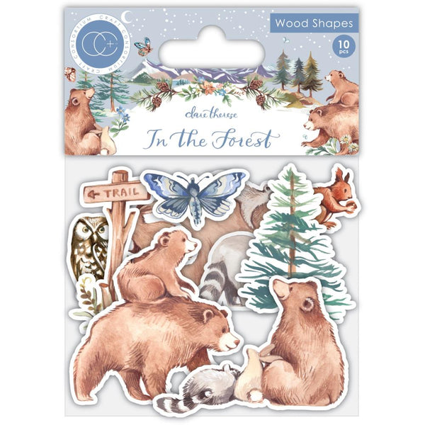 Craft Consortium Laser-Cut Wooden Shapes 10 pack - In The Forest*