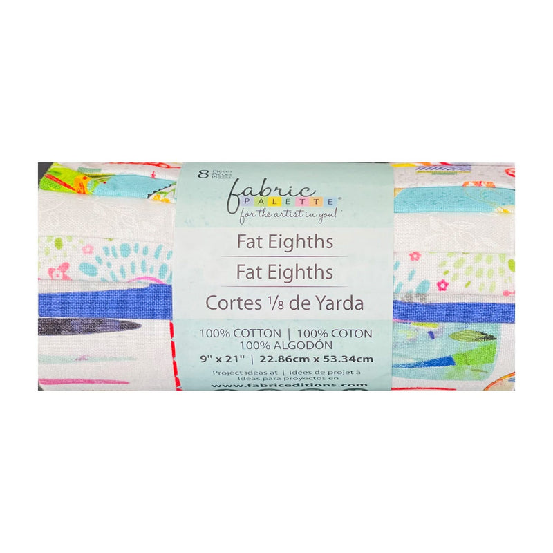 Fabric Palette Fat Eighths 9"x21" - 1 Bundle (8pcs) - Colours and Patterns - Girlish*