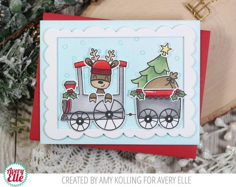 Avery Elle Elle-Ments Dies - Peek-A-Boo Christmas Train*
