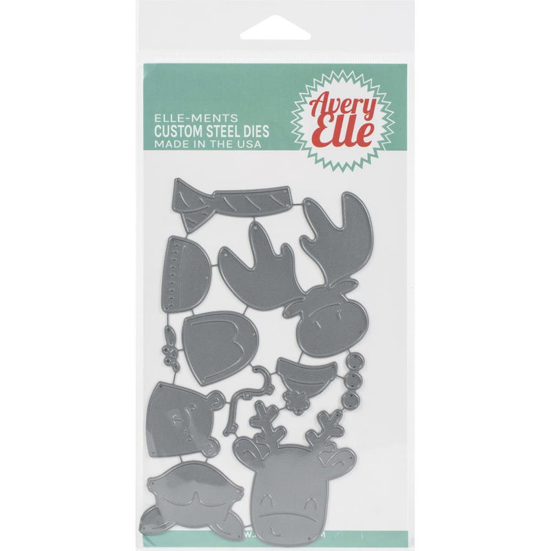 Avery Elle Elle-Ments Dies - Peek-A-Boo Holiday Tag Toppers*