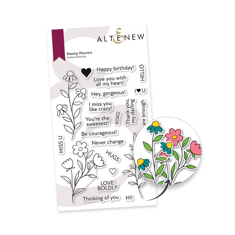 Altenew Dainty Flowers Stamp Set