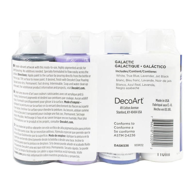 Deco Art - FluidArt Paint Pouring Value Pack 4 pack - Galactic*