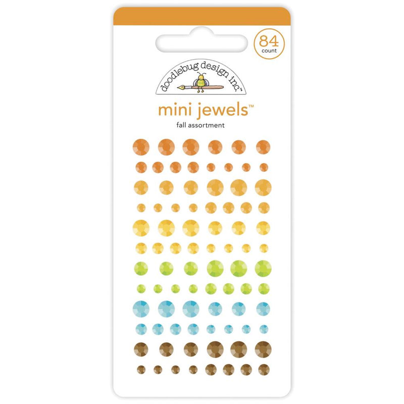 Doodlebug Adhesive Mini Jewels - Fall Assortment*