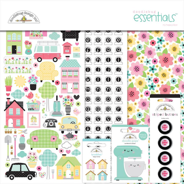 Doodlebug Essentials Page Kit 12"x 12" - My Happy Place*
