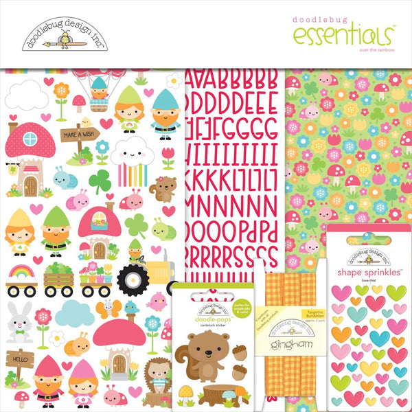 Doodlebug Essentials Page Kit 12"X12" - Over The Rainbow*