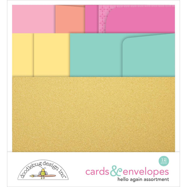 Doodlebug Cards & Envelopes Hello Again