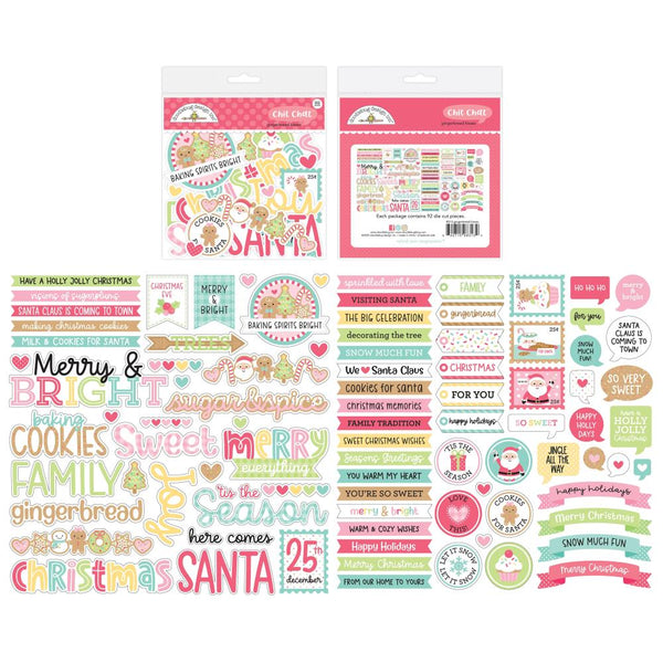 Doodlebug Odds & Ends Chit Chat Die-Cuts Gingerbread Kisses
