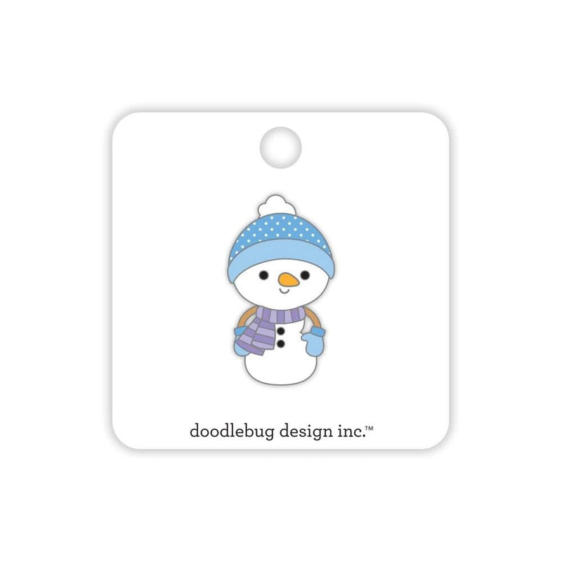 Doodlebug Collectible Enamel Pin Snowman, Limited Edition*