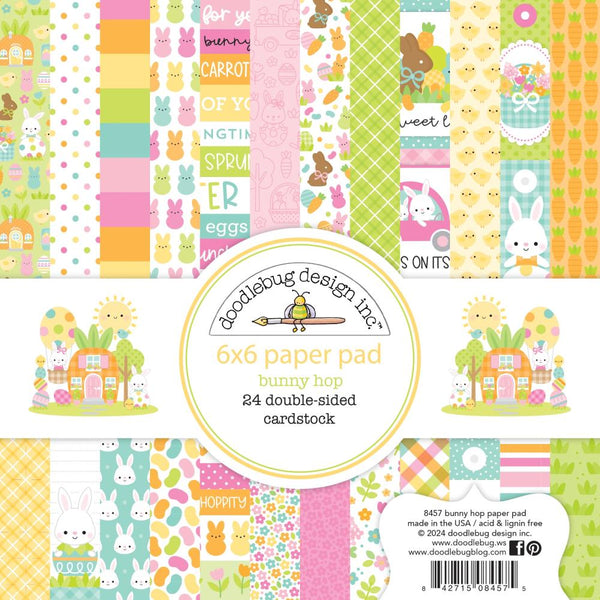 Doodlebug Double-Sided Paper Pad 6"X6" Bunny Hop