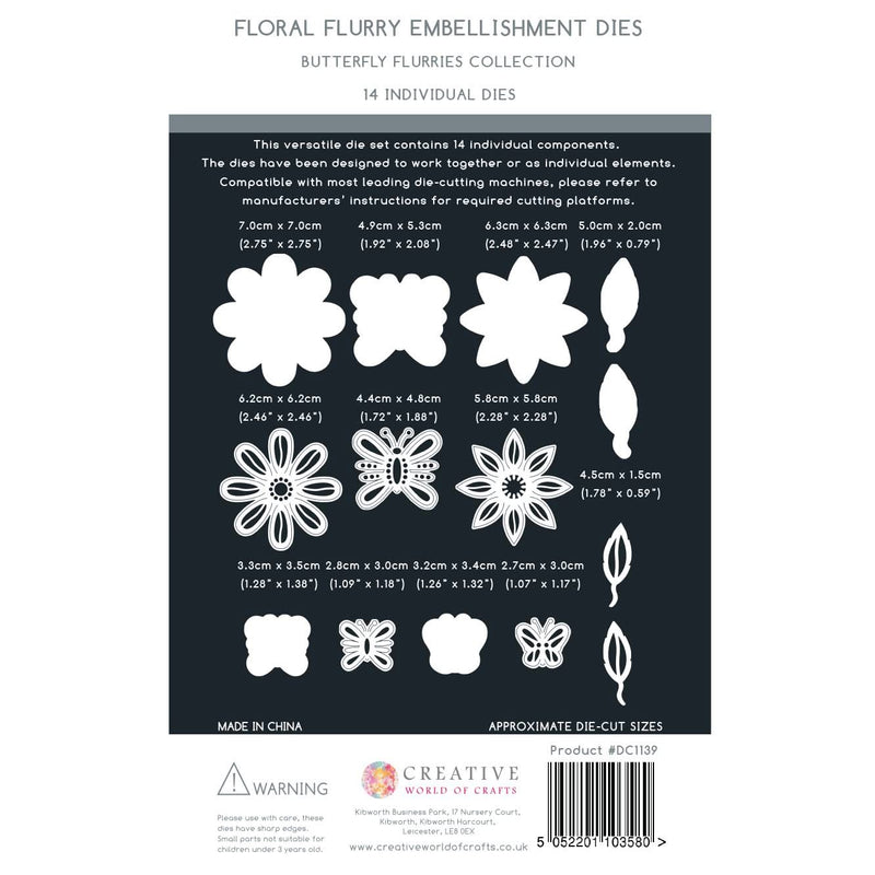 The Paper Boutique - Floral Flurry Embellishments Dies*