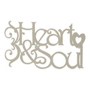 Fabscraps Chipboard Die-cuts - Heart & Soul*