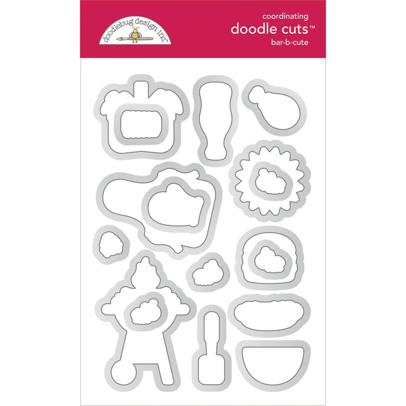 Doodlebug Doodle Cuts Dies - Bar-B-Cute*