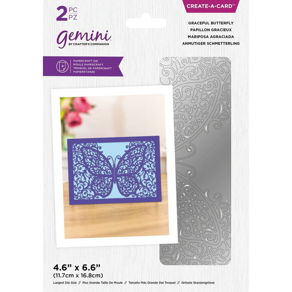 Crafter's Companion Gemini Create-A-Card Die - Graceful Butterfly