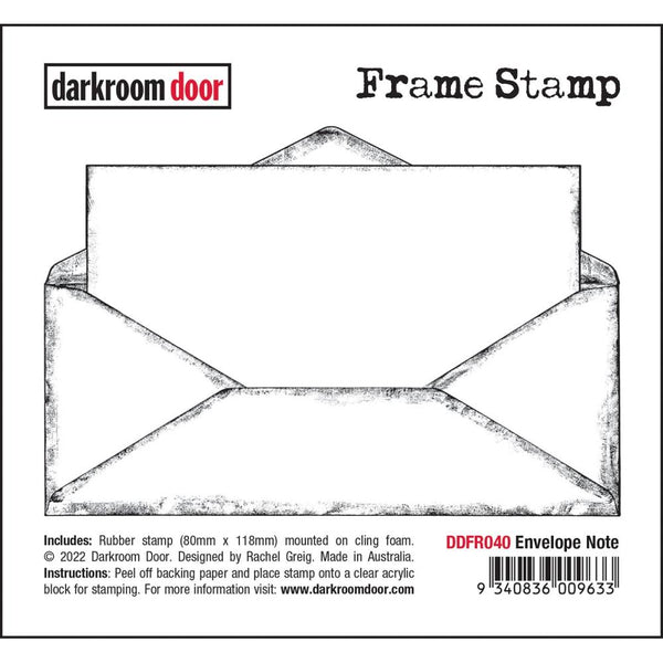 Darkroom Door Frame stamp - Envelope Note*