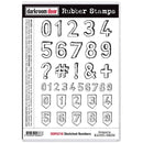 Darkroom Door Cling Stamps 7.3"X5.1" - Sketched Numbers*