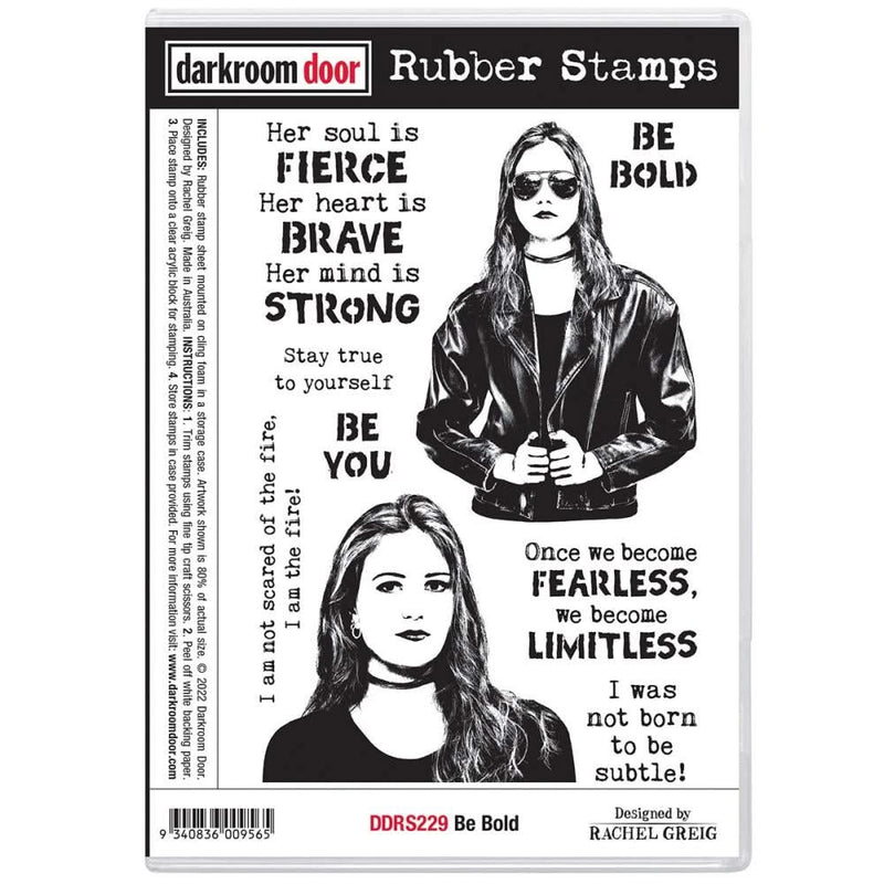 Darkroom Door Rubber stamp set - Be Bold*