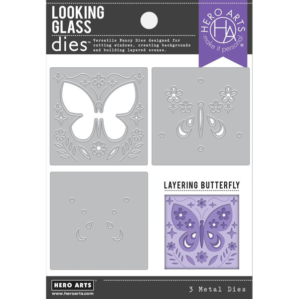 Hero Arts Looking Glass Dies - Layering Butterfly*