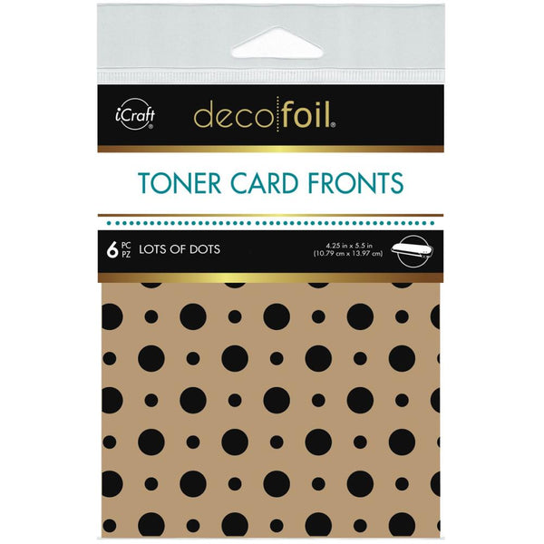 Deco Foil Kraft Toner Sheets 4.25"x 5.5" 6 pack - Lots Of Dots*