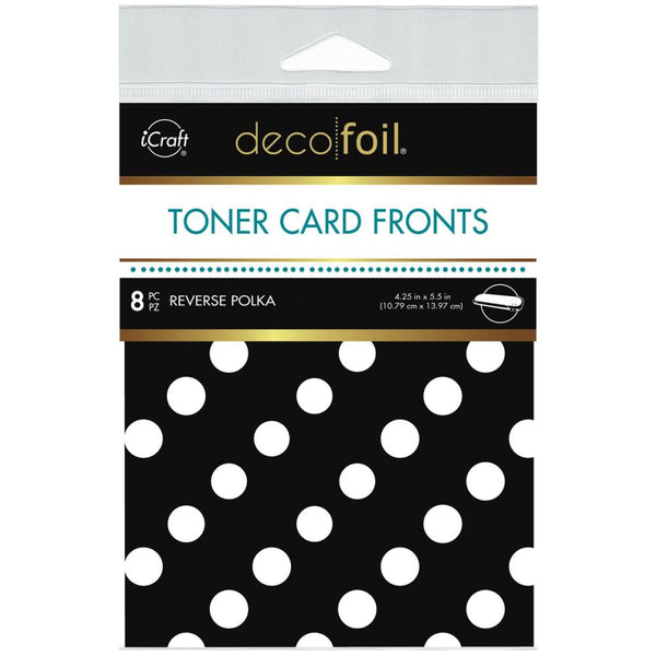 Deco Foil White Toner Sheets 4.25"x 5.5" 8 pack - Reverse Polka