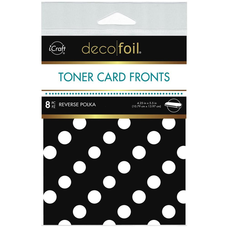 Deco Foil White Toner Sheets 4.25"x 5.5" 8 pack - Reverse Polka*