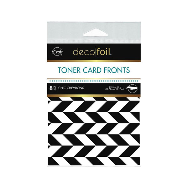 Deco Foil White Toner Sheets 4.25"x 5.5" 8 pack - Chic Chevrons
