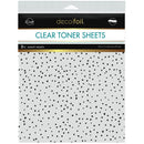 Deco Foil Clear Toner Sheets 8.5"X11" 2 pack - Dainty Hearts