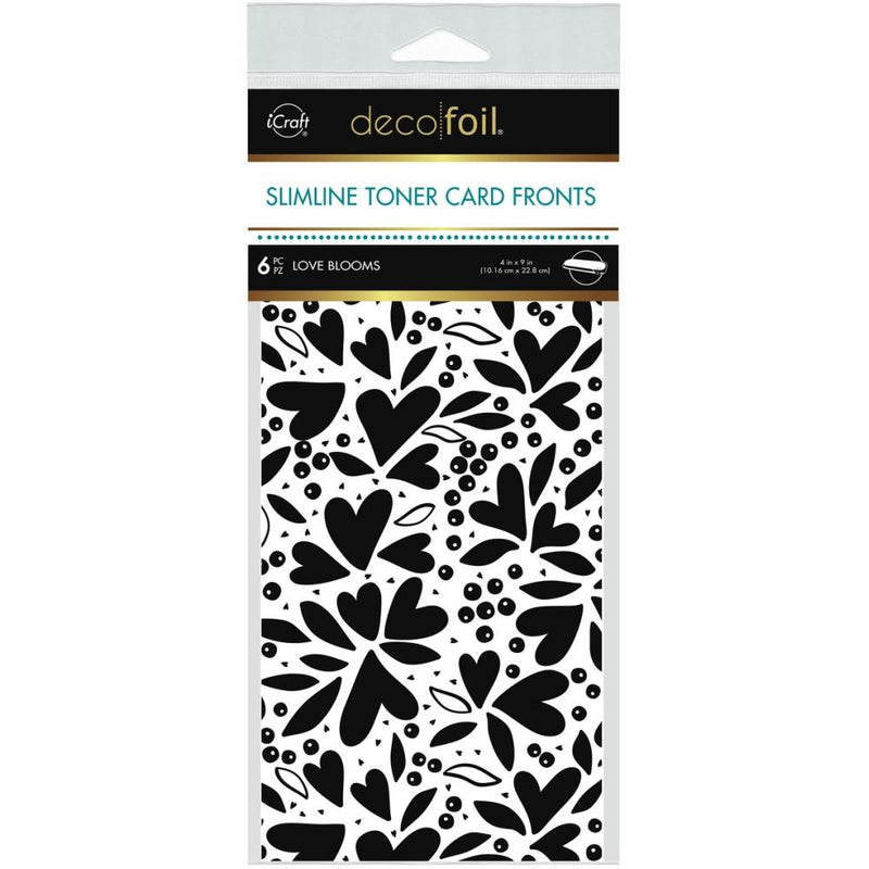 Deco Foil White Toner Sheets 4"X9" 6 pack - Love Blooms*