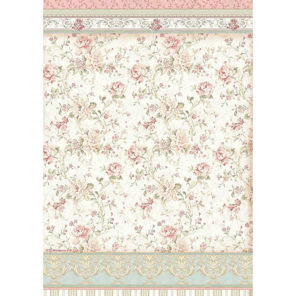 Stamperia Rice Paper Sheet A3 - Roses, Princess