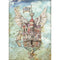 Stamperia Rice Paper Sheet A4 Flying Ship, Lady Vagabond