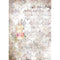 Stamperia Rice Paper Sheet A4 - Threads Pink Mannequin, Romantic