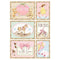 Stamperia Rice Paper Sheet A4 - Cards Pink, Day Dream