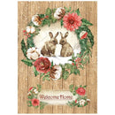 Stamperia Rice Paper Sheet A4  - Welcome Home, Home For The Holidays