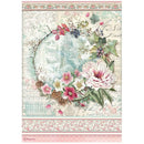 Stamperia Rice Paper Sheet A4  - Garland, Sweet Winter*