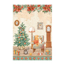 Stamperia Rice Paper Sheet A4 - Sweet Room, All Around Christmas