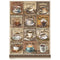 Stamperia Rice Paper Sheet A4 - Coffee And Chocolate - Tags With Cups
