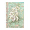 Stamperia Rice Paper Sheet A4 - Orchids & Cats - White Orchid