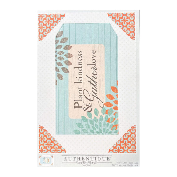 Authentique Two-Sided 4''x6'' Elements - Gathering - Headlines*