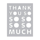 Hero Arts Fancy Dies - Thank You Message Cover Plate*