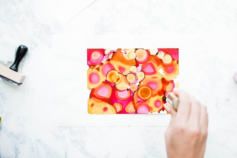 Poppy Craft A4 Alcohol Ink Yupo Style Paper 300g - 5 Pack