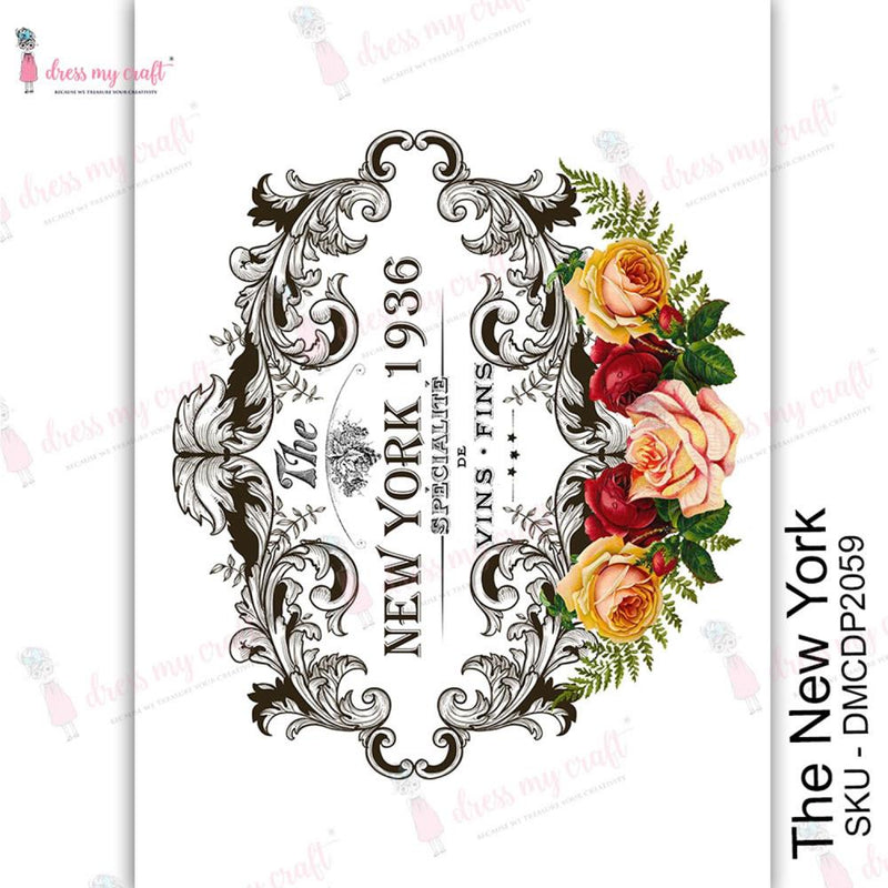 Dress My Craft Transfer Me Sheet A4 - The New York*