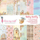 Dress My Crafts Single-Sided Paper Pad 12"x 12" 24 pack - Nutty Buddy