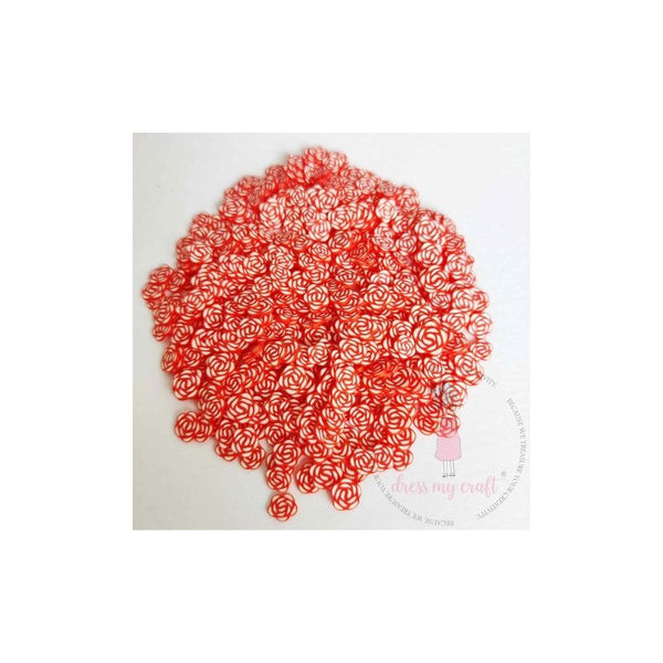 Dress My Craft Shaker Elements 8gms Red Roses Slices*