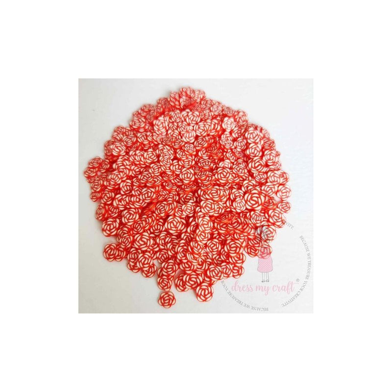 Dress My Craft Shaker Elements 8gms Red Roses Slices*