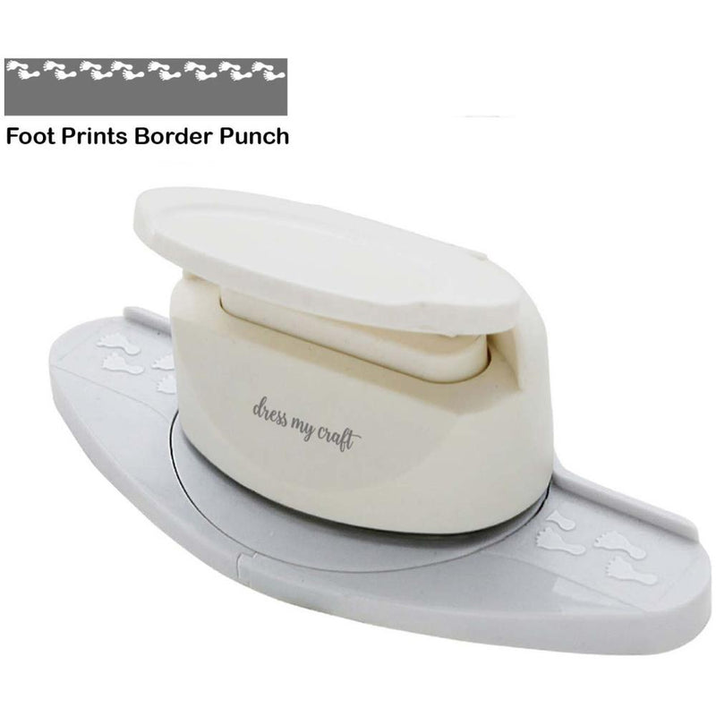 Dress My Craft Paper Punch - Foot Prints Border