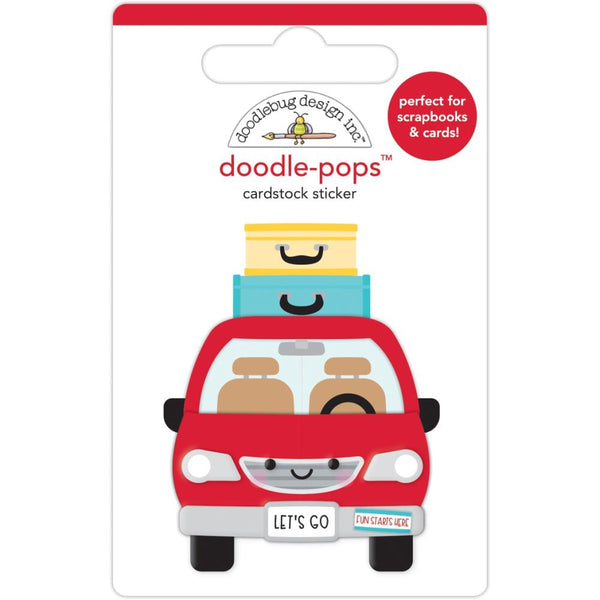 Doodlebug Doodle-Pops 3D Stickers - Are We There Yet