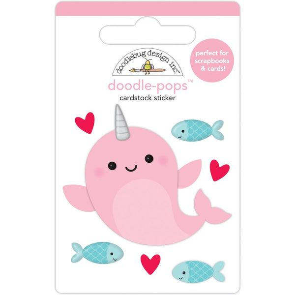 Doodlebug Doodle-Pops 3D Stickers - Whale Hello*