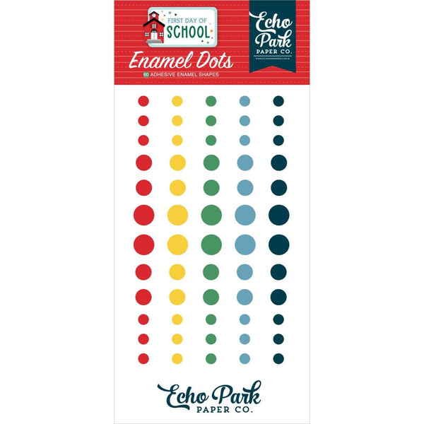 Echo Park Adhesive Enamel Dots 60 pack - First Day Of School